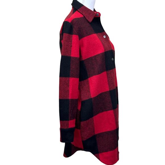 BB Dakota Buffalo plaid shirt Jacket, shacket, layering, cabincore, thick, cozy - Picture 2 of 6